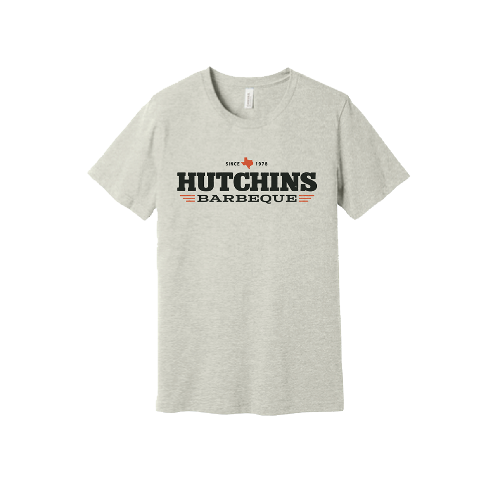 Hutchins Barbeque Logo Tee – Natural