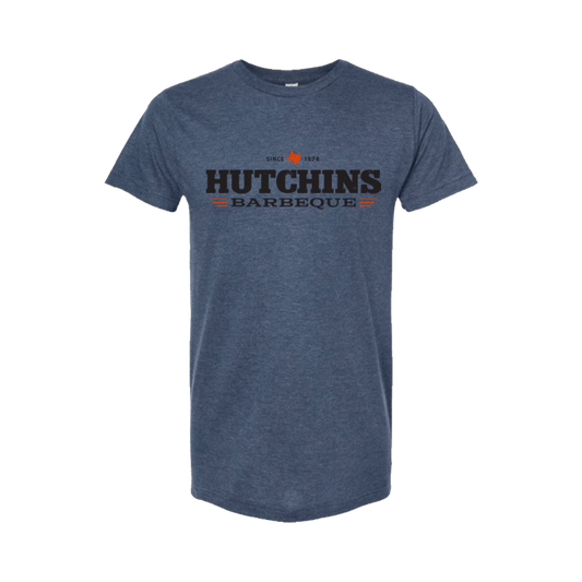 Hutchins Barbeque 2024 Logo Tee – Denim Blue