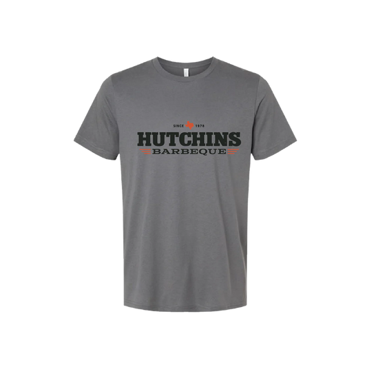 Hutchins Barbeque Logo Tee – Asphalt Grey