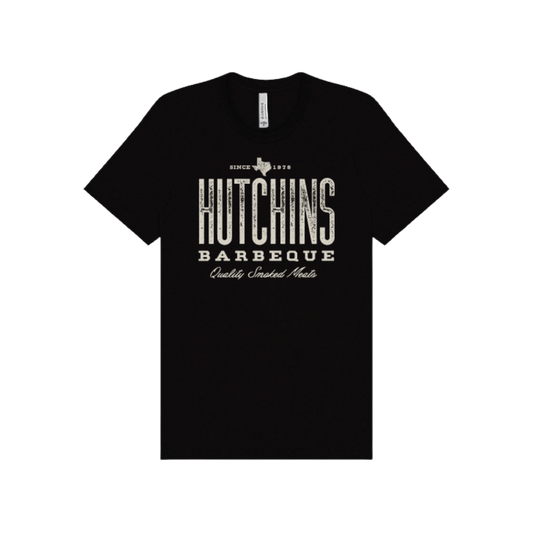 Hutchins Barbeque Vintage Logo Tee – Black