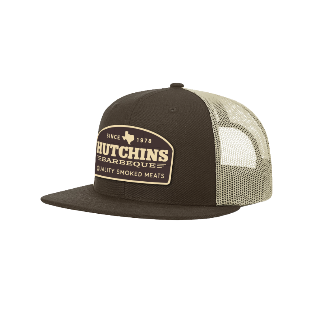 Hutchins Barbeque Patch Trucker Hat – Brown