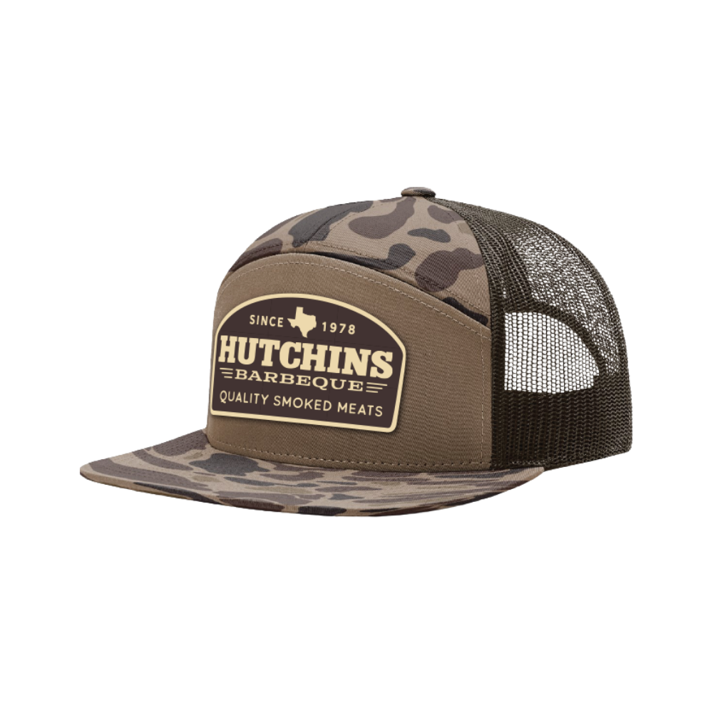 Hutchins Barbeque Patch Trucker Hat – Camo