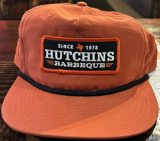 New 2024 Logo patch Orange brown - Hutchins BBQ