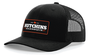 New 2024 Logo Patch on Black - Hutchins BBQ