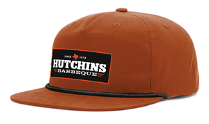 New 2024 Logo patch Orange brown - Hutchins BBQ