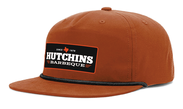 New 2024 Logo patch Orange brown - Hutchins BBQ