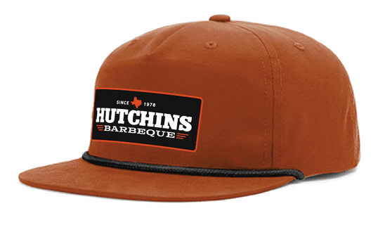 New 2024 Logo patch Orange brown - Hutchins BBQ