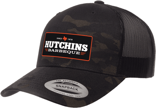 New 2024 Logo Patch - Multicamo - Hutchins BBQ